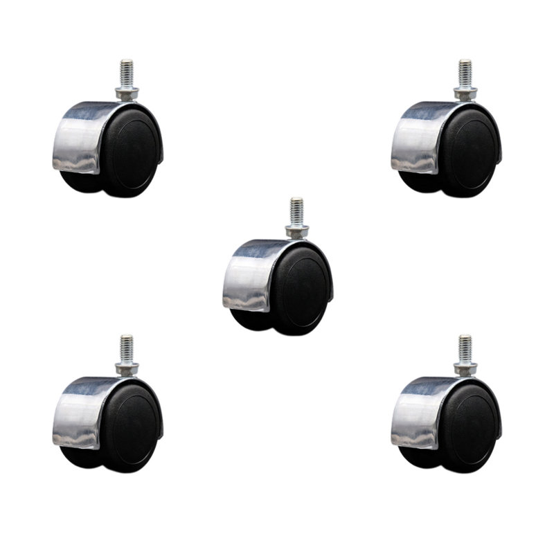 Ensemble de tiges roulées 3/8 po, Chrome brillant