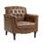 Enoks Tufted Leather Armchair-1439899132