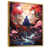 Toile avec cadre flottant or