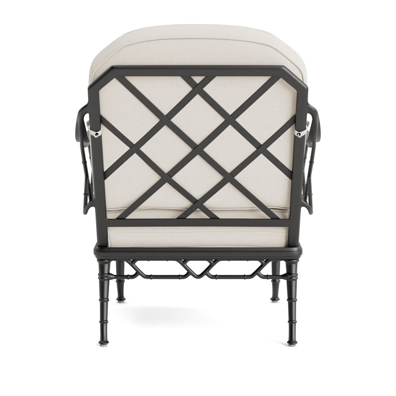 Calcutta Outdoor Lounge Chair, Fusion Natural, Textured Pewter