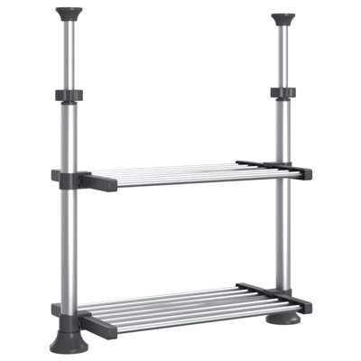 Ebern Designs Kitchen Shelf 19.7"X9.8"X(19.7"-27.6") Aluminum