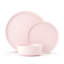 Madison Pink 12-Pc Dinnerware Set, Service For 4, Bone China