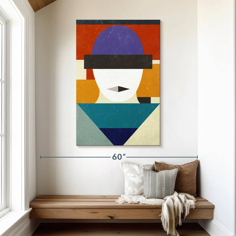 Visage géométrique Leisha, H 48 po x l 32 po