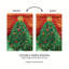 Drapeau de jardin classique pour arbre de Noël lustré