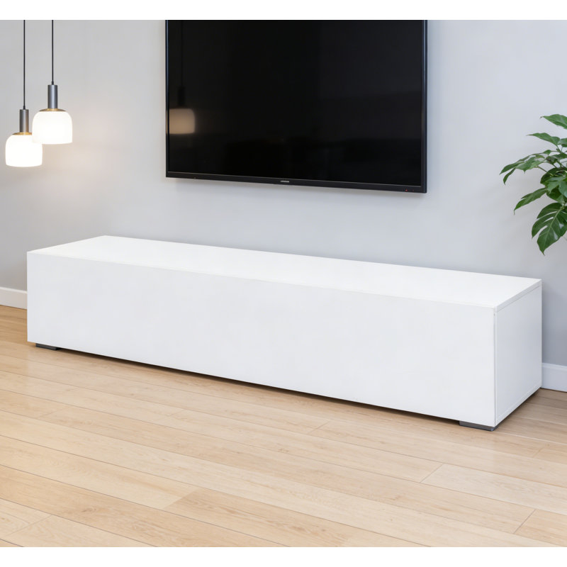 Meuble audio-vidéo moderne avec console multimédia de rangement pour le salon