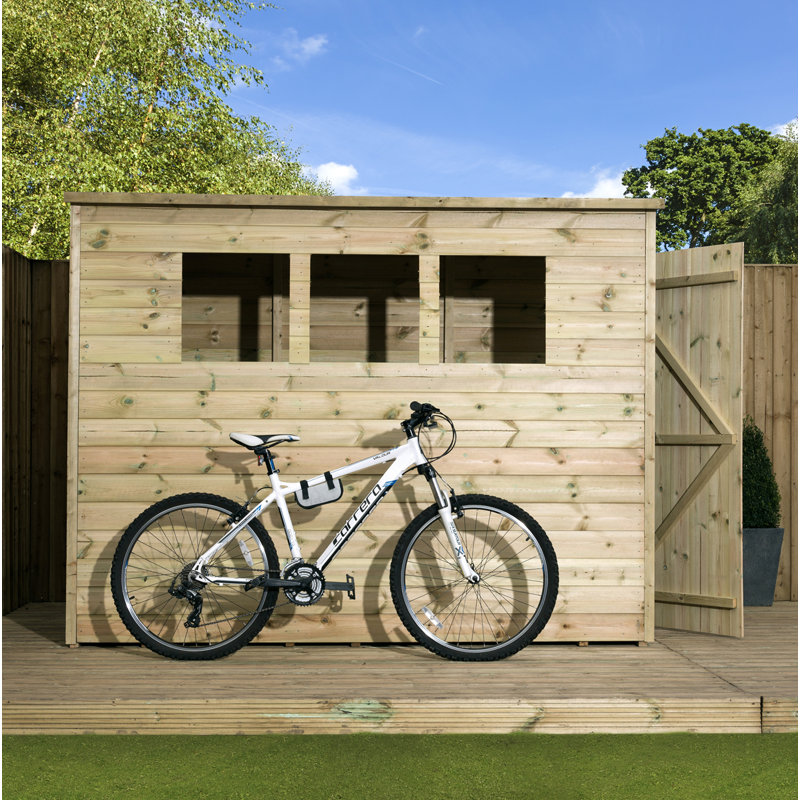 Shiplap Pent Wooden Shed, 3ft. W x 7ft. D