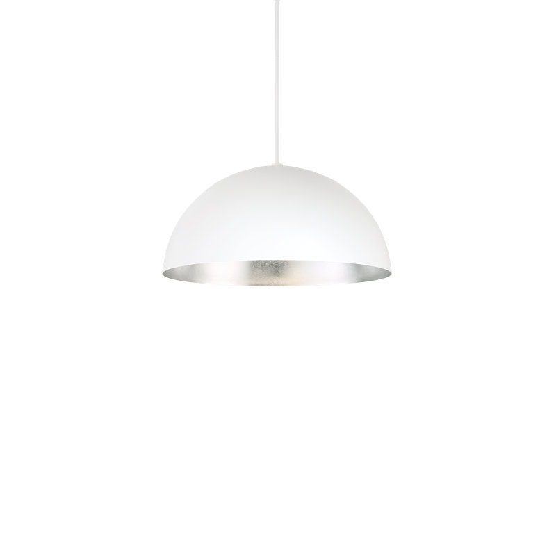 Yolo 1 - Light LED Pendant, Silver, 10.25" H x 19.63" W x 19.63" D