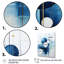 Blue Nautical Shapes I - Coastal Minimalisme, art mural-1738381038-1738381040