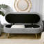 Banc de rangement repose-pieds ovale-305573855