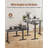 L Shaped Electric Standing Desk With Under-Desk Drawers Built-In Power Outlets-214957223