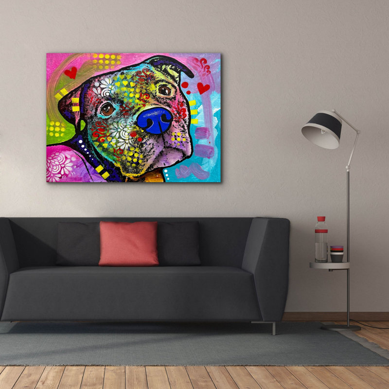 «You Called Mua» par Dean Russo, art mural sur toile, H 40 po x l 54 po x P 1,5 po