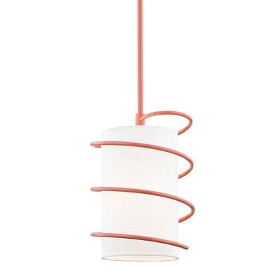 Luminaire suspendu cylindrique 1 lumière Carly
