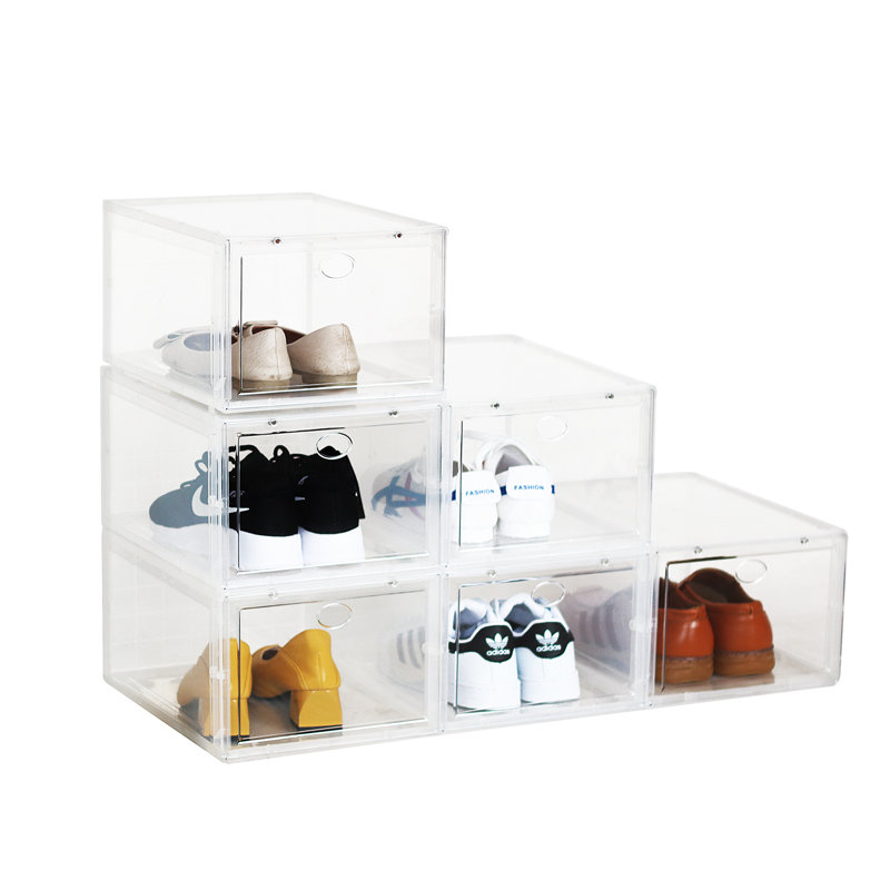 Stackable Shoe Storage Box Plastic