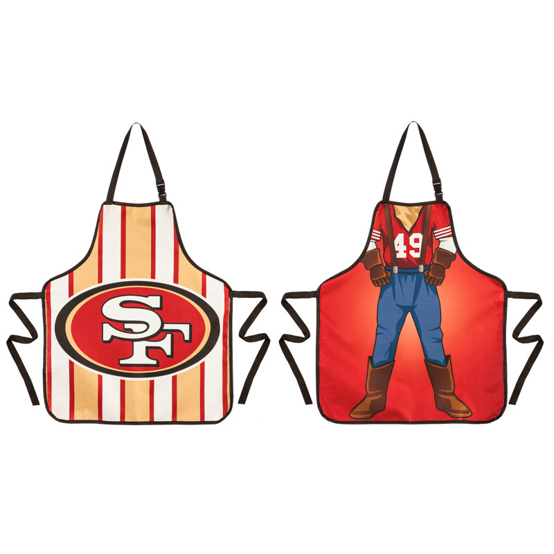 NFL Double Side Grilling Apron, San Francisco 49Ers