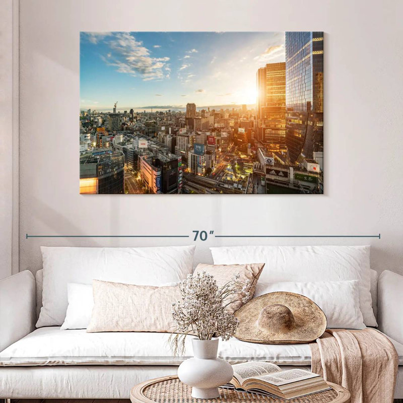 Sireci Tokyo Morning Scenery, 32" H x 48" W