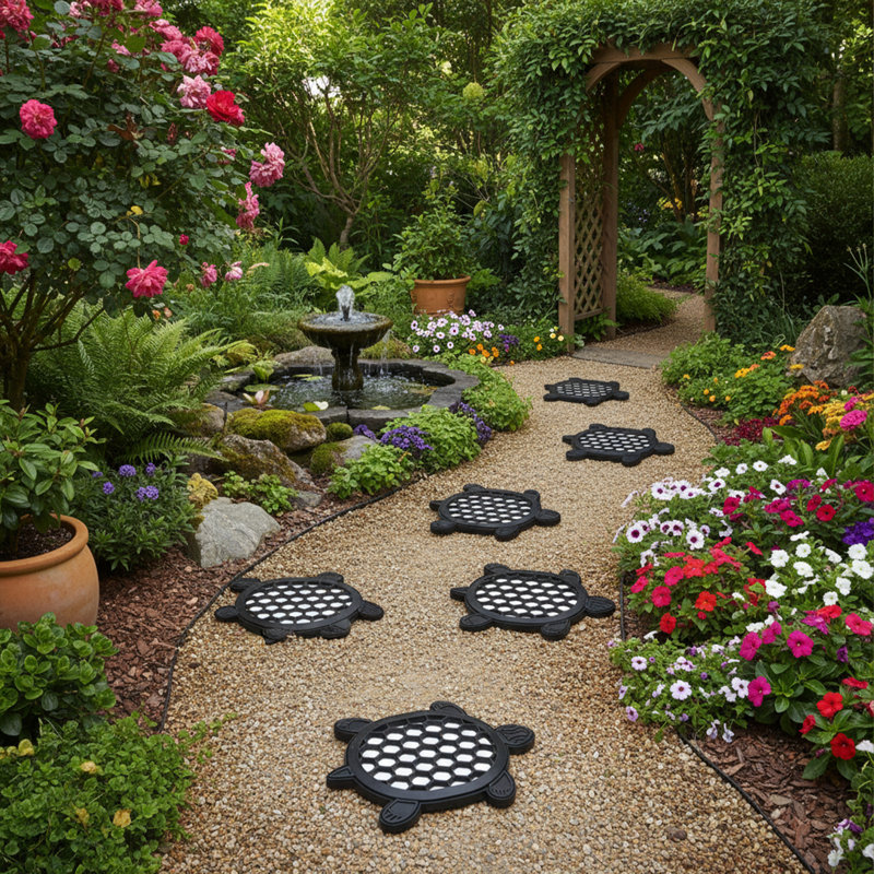 Weather Resistant Rubber Animals Stepping Stone