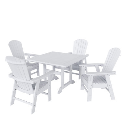 Geoff 4 - Person Patio Dining Set with Square Table