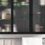 Armoire murale en verre arquée 36 "avec tablette flottante-307160579