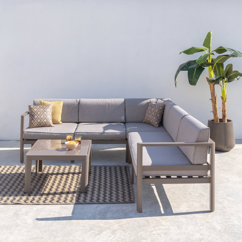 Zullo Square Metal Outdoor Coffee Table , 70cm cm W 70cm cm D