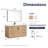Cloverfield 60'' Single Bathroom Vanity with Cultured Marble Top-93496142-93496143