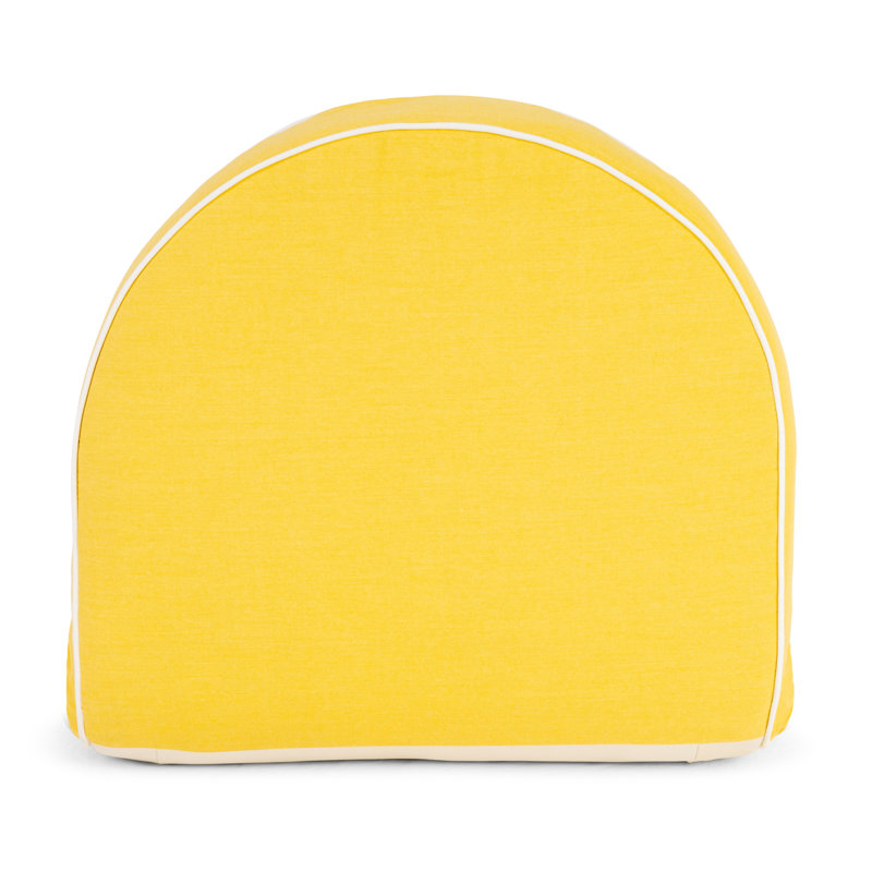 Rivie Solid Colour Outdoor Throw Pillow, Yellow
