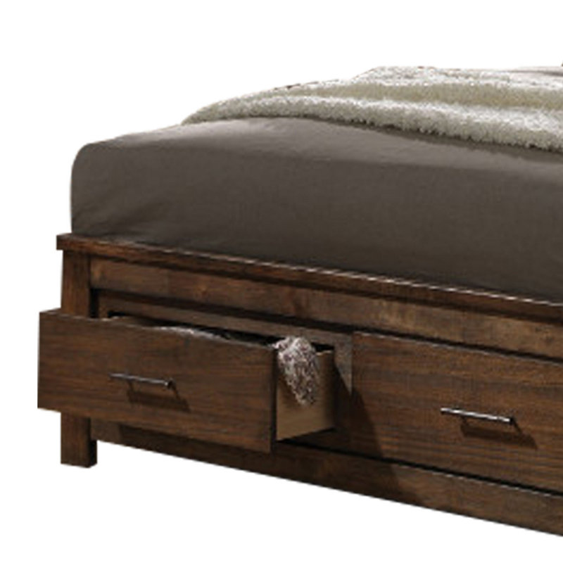 Grand lit standard avec rangement Cassandra