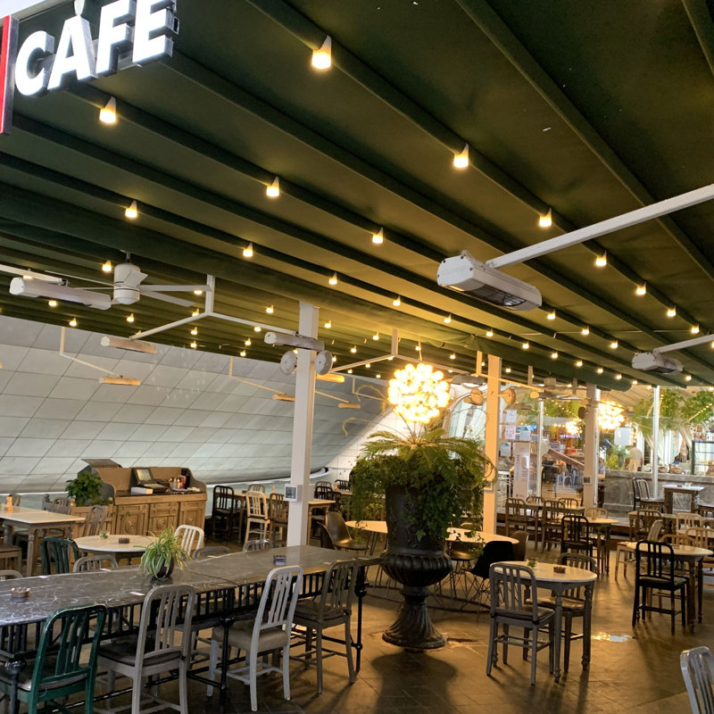 Electric Ceiling Mounted Patio Heater, White