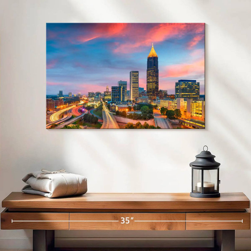 Horizon de Sireci, radiant d'Atlanta, H 16 po x l 24 po
