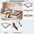 Upholstered Daybed Frame With Fence And Stairs-1581155098