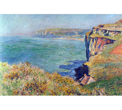 " Cliffs At Varengeville " by Claude Monet