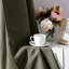 Rideaux obscurcissant vert olive pour chambre à coucher de 52 po x 96 po Homeideas-384133371