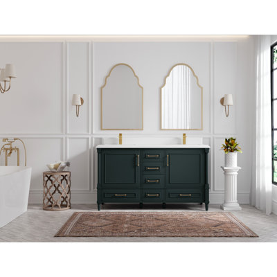 60 po X P 22 po D Meuble-lavabo double de salle de bain Hale