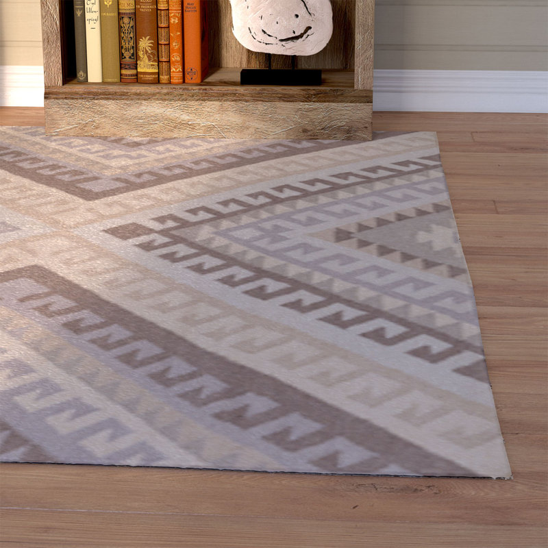 Feliciana  Wool Geometric Indoor Rug, Rectangle 4' x 6'