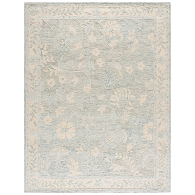 Metro 202 Hand Tufted 50% Wool; 30% Pet; 20% Cotton Floral Rug