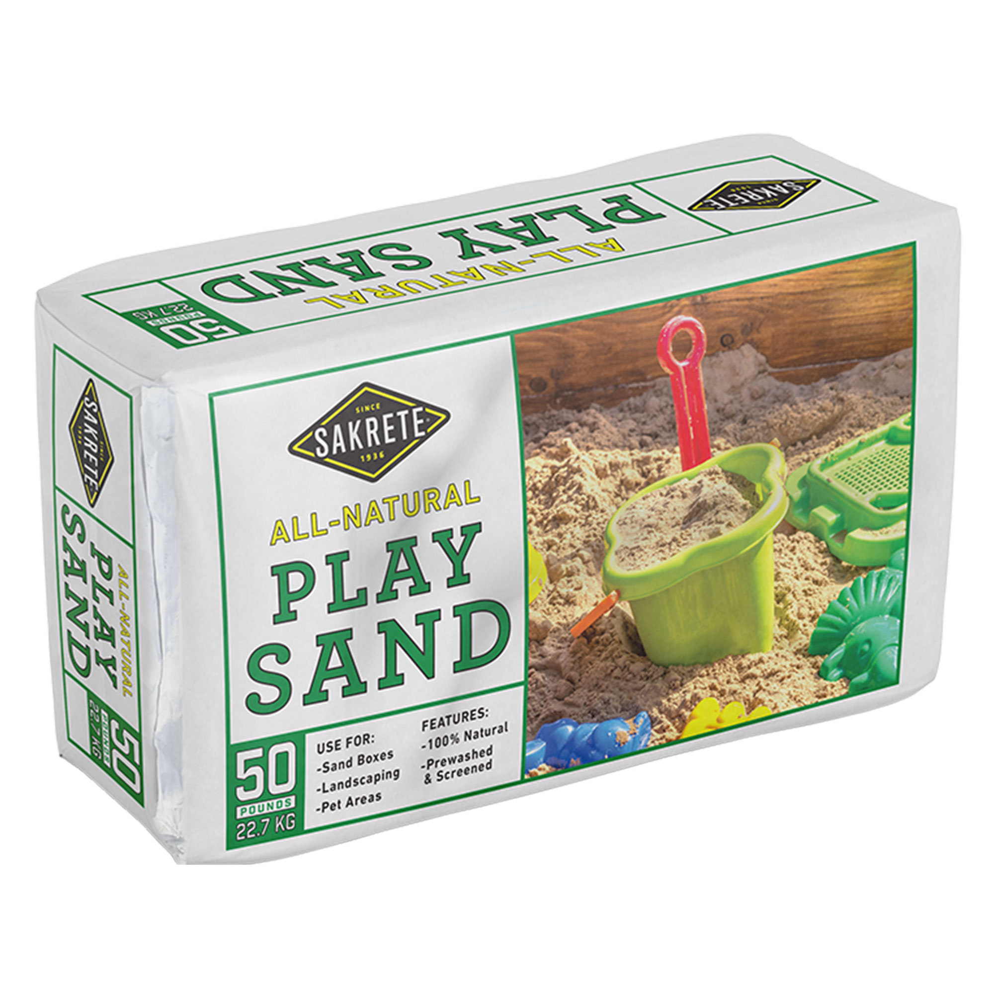 The Quikrete Companies 50 Lb. Plastic Tan Play Sand & Reviews
