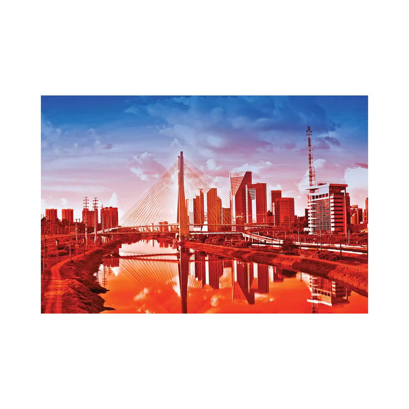 Sao Paulo Bridge V by Glauco Meneghelli - Wrapped Canvas Print