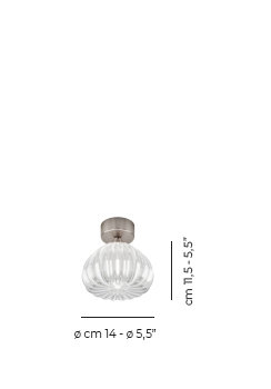 Diamante Spotlight Amber Satin Nickel G9 Ul, Crystal
