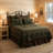 Wooded River Moose Super Queen Bedspread Set-1675765111