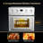 30 in Electric Freestanding Range with 4.8 Cu. Ft. Convection Oven, 4 Burners, Glass Cooktop, Timer, 6 Cooking Functions – Modern Kitchen Appliance