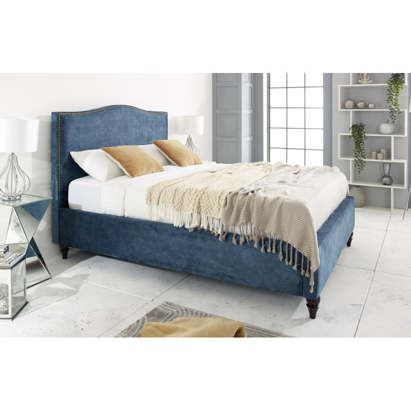 Chlores Upholstered Bed, Single (3'), Peacock