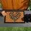 Nicola Spring - Coir Door Mats - 60 x 40cm - Leopard Heart