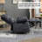 Large Manual Recliner Chair in Fabric for Living Room-1662997282