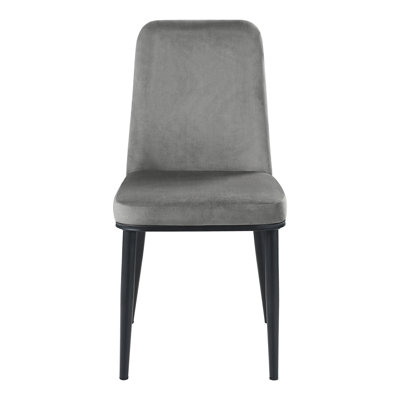 Ensemble de 2 chaises d'appoint en velours au design élégant