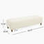 Repose-pieds confortable, blanc