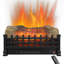 Foyer électrique encastrable pour foyer électrique de 20 pouces, appareil de chauffage pour espaces intérieurs, appareil double, chauffage 1400W, 5000 's, 400 pieds carrés Pi. Couverture, flamme réaliste avec 4 niveaux de luminosité, 1 à 9 heures, 11