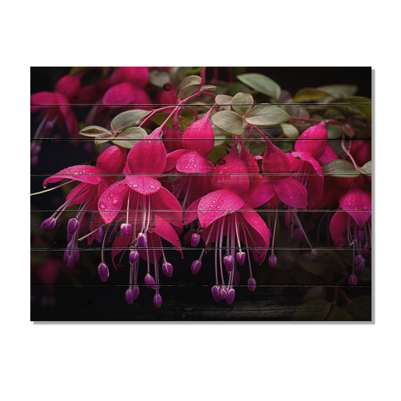 Foerster - Panneaux muraux décoratifs floraux en bois, H 24 po x l 32 po