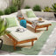 Alvah 78.70" Long Reclining Eucalyptus Single Chaise with Cushions-344943100-344942716