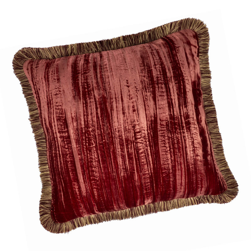 Housse de coussin en velours uni