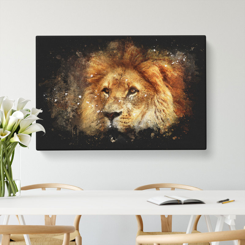 Lion Vol.6 - Wrapped Canvas, 60cm H x 91cm W x 3cm D