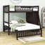 Lit simple superposé au dessus d'un lit double avec rangement-1299473064